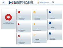 Tablet Screenshot of capacitacion.mpba.gov.ar