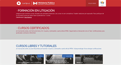 Desktop Screenshot of campus.mpba.gov.ar